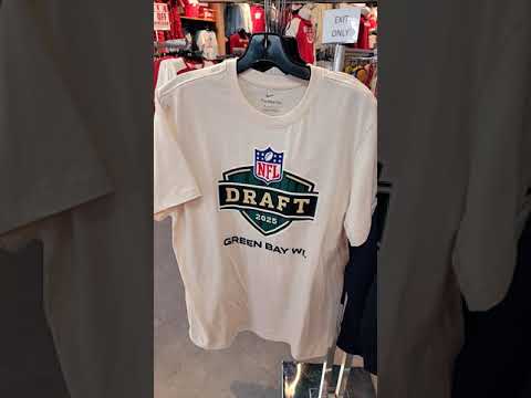 2025 NFL DRAFT MERCH GREEN BAY WI.