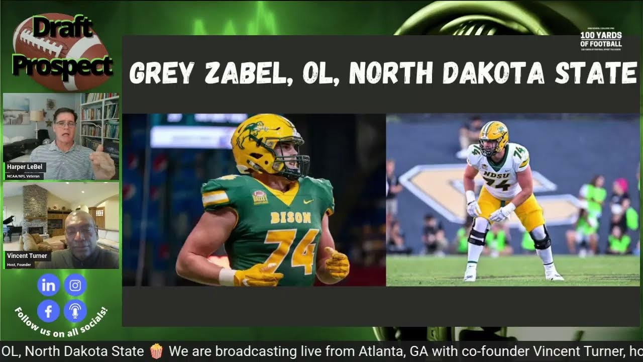 2025 NFL Draft Prospect: Grey Zabel, OL, North Dakota State