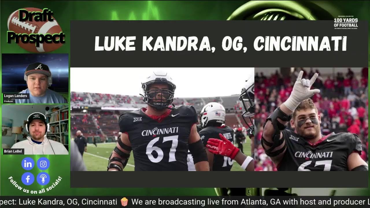 2025 NFL Draft Prospect: Luke Kandra, OG, Cincinnati