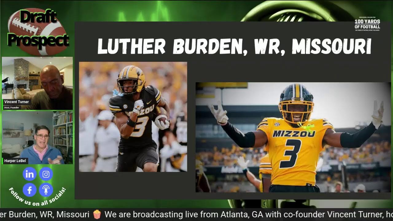 2025 NFL Draft Prospect: Luther Burden, WR, Missouri