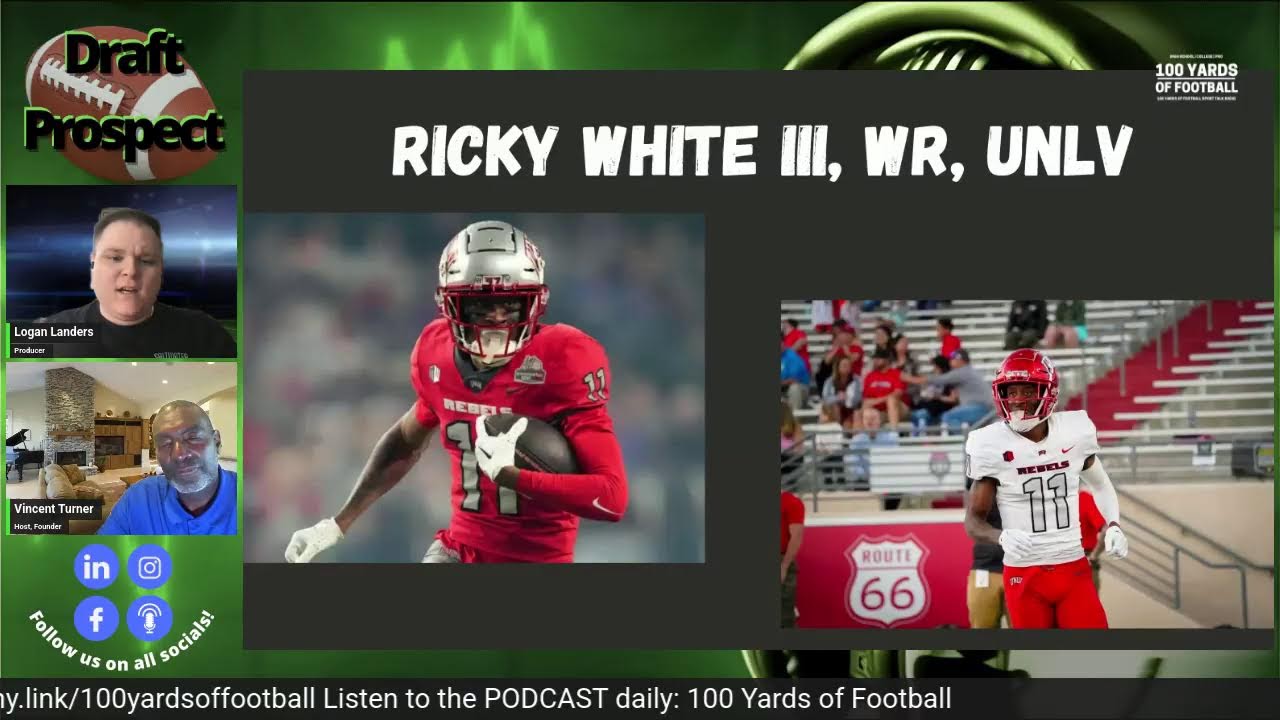 2025 NFL Draft Prospect: Ricky White III, WR, UNLV