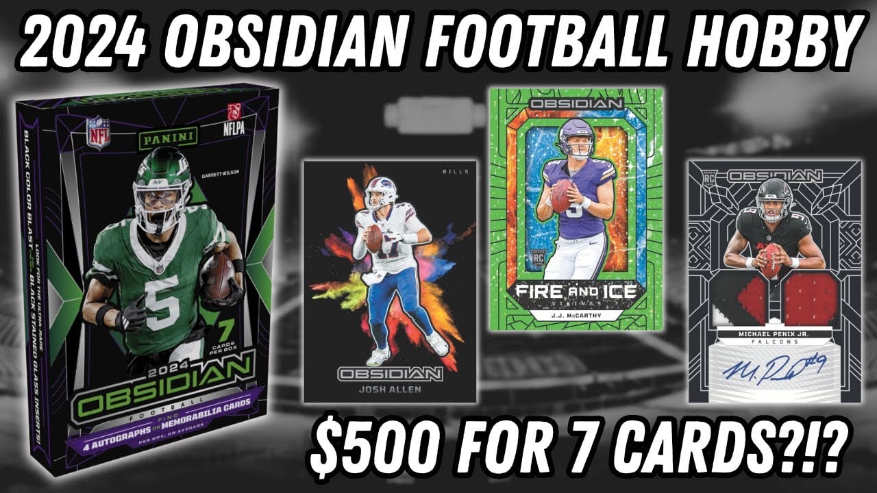 BEAUTIFUL CARDS COME AT A COST! 2024 Panini Obsidian Football Hobby Review!