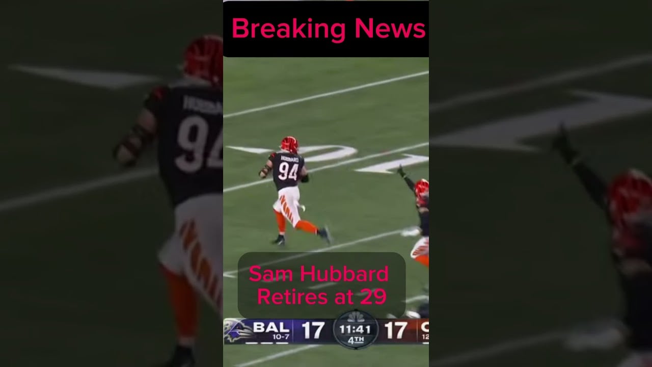 Breaking News!! Cincinnati Kid retires #bengals #whodey #samhubbard #nfl #football  #retiredplayers