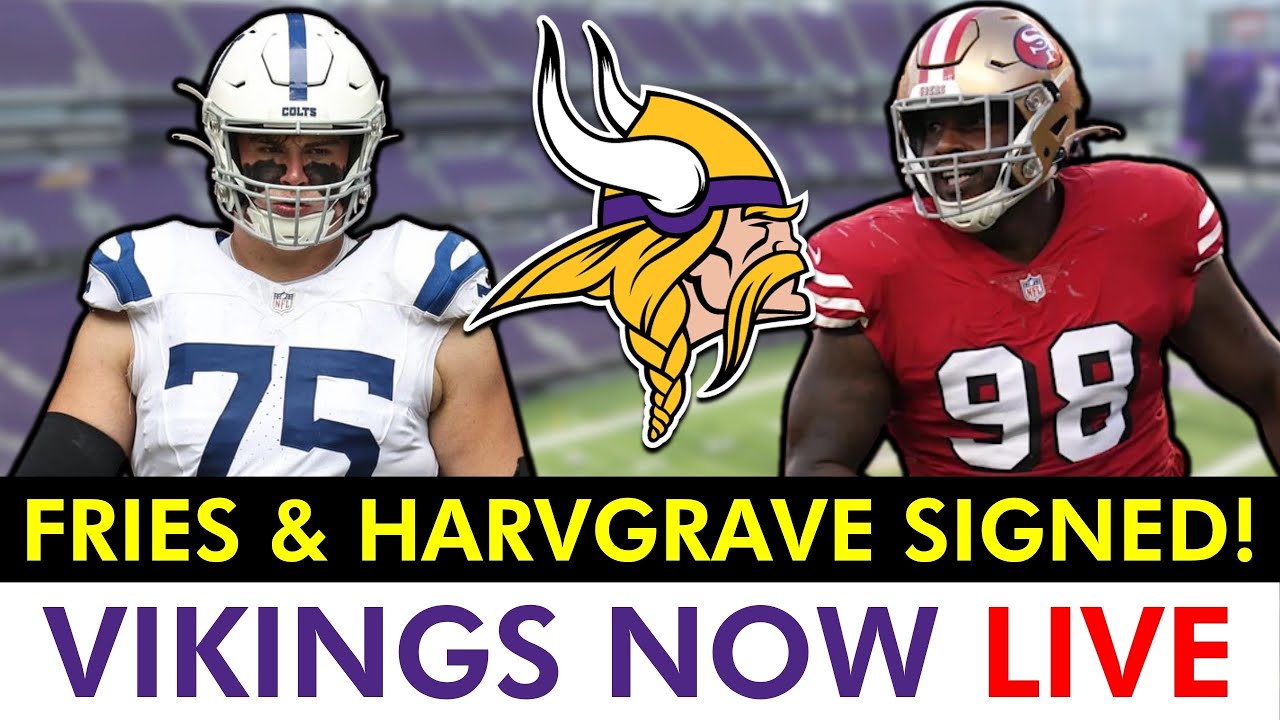 🚨BREAKING🚨Vikings Sign Will Fries & Javon Hargrave | Live Vikings Free Agency