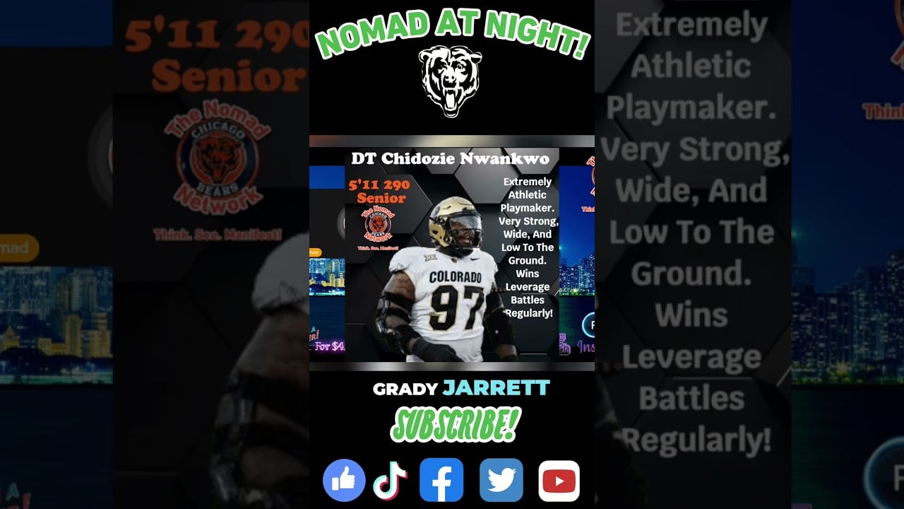 Chicago Bears Could Draft Grady Jarrett 2.0 Check Out DT Chidozie Nwankwo!