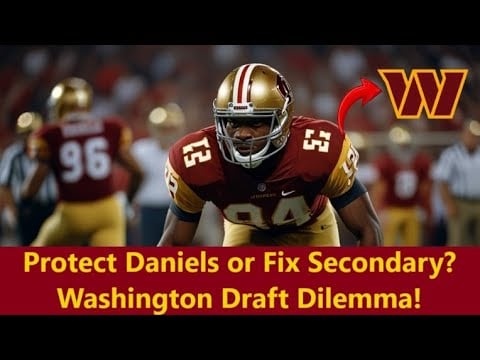 Commander Draft Dilemma: Protect Jaden Daniels or Fix the Secondary? | 2025 NFL Draft Breakdown!