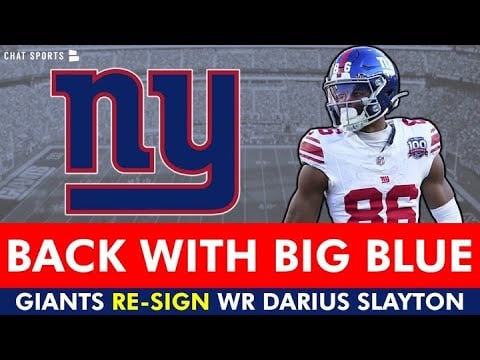 🚨 Darius Slayton Re-Signing With New York Giants In NFL Free Agency | NY Giants News