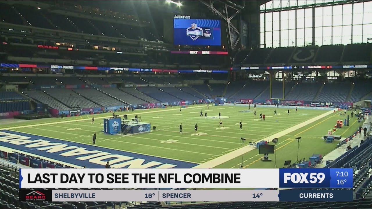 Final day for NFL Combine at Lucas Oil Stadium