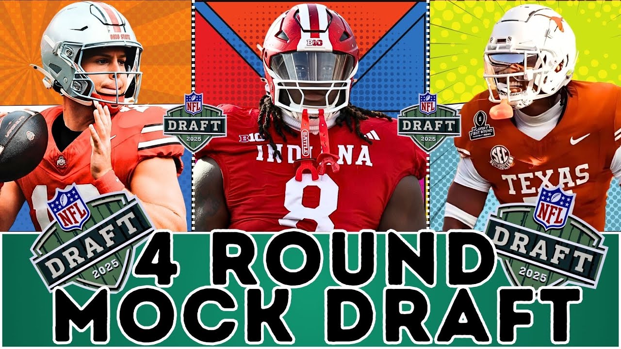 FREE AGENCY 4 ROUND 2025 NFL Mock Draft!!! WHICH TEAMS WILL TAKE A QB!!!!! 😁😮🏈