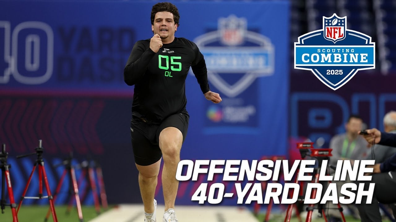 FULL Offensive Lineman 40-Yard Dash | 2025 NFL Combine