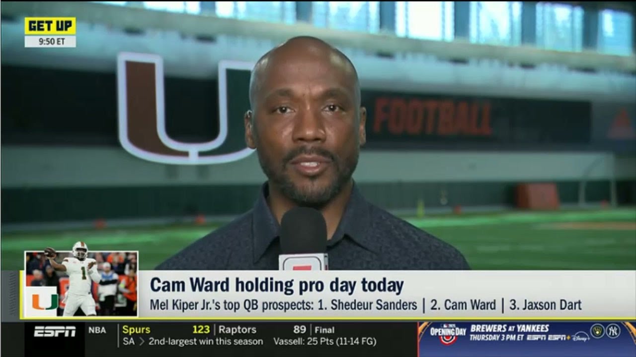 GET UP | With a shot at the 2025 NFL draft No. 1 pick, Cam Ward pro day is today – Louis Riddick