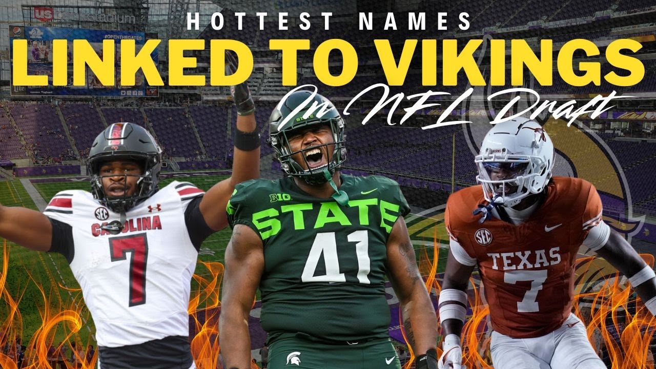 🔥 Hottest Names Linked to Vikings in 2025 Mock Drafts | NFL Draft Predictions