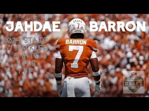 Jahdae Barron – Texas | 2024 Highlights | 2025 NFL Draft