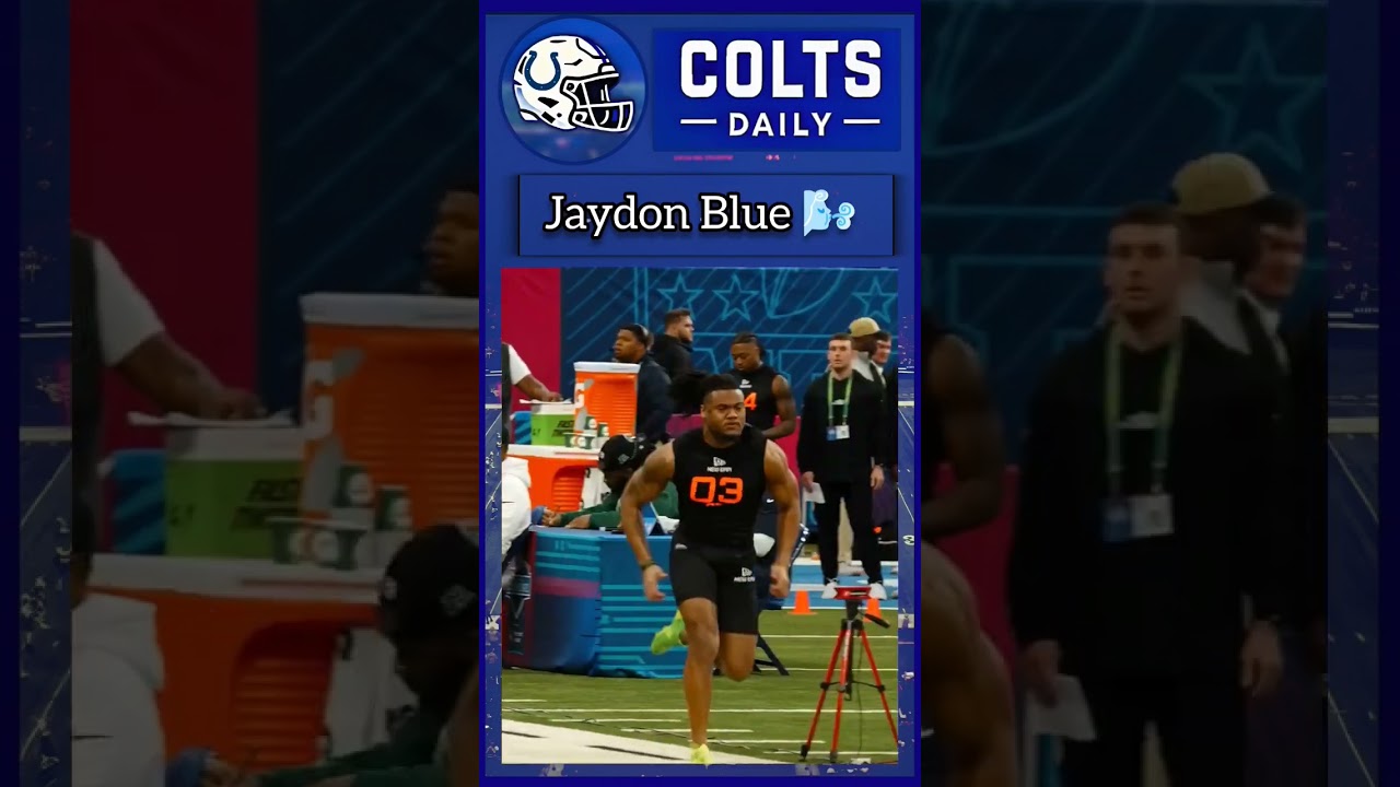 Jaydon Blue with a 4.38 official 40 #nflcombine