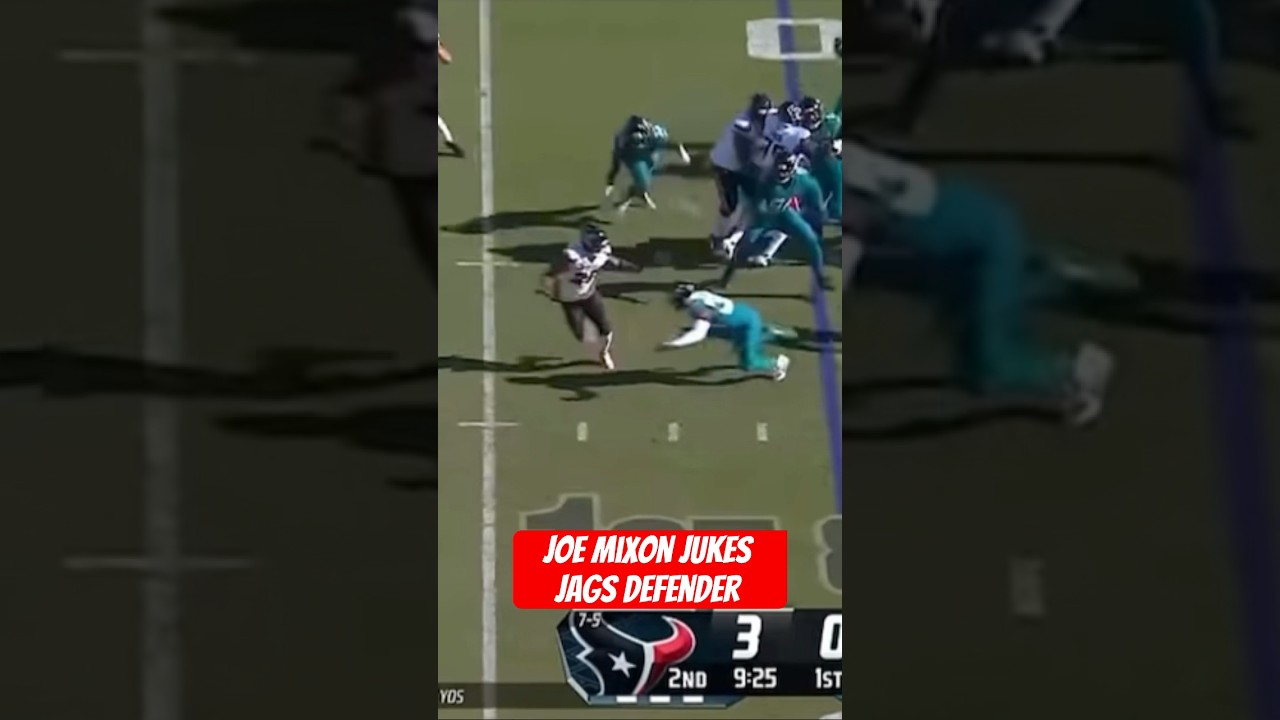 Joe Mixon Jukes Jags Defender #nfl #nflnews #nflupdates #houstontexans #cjstroud #shorts #football