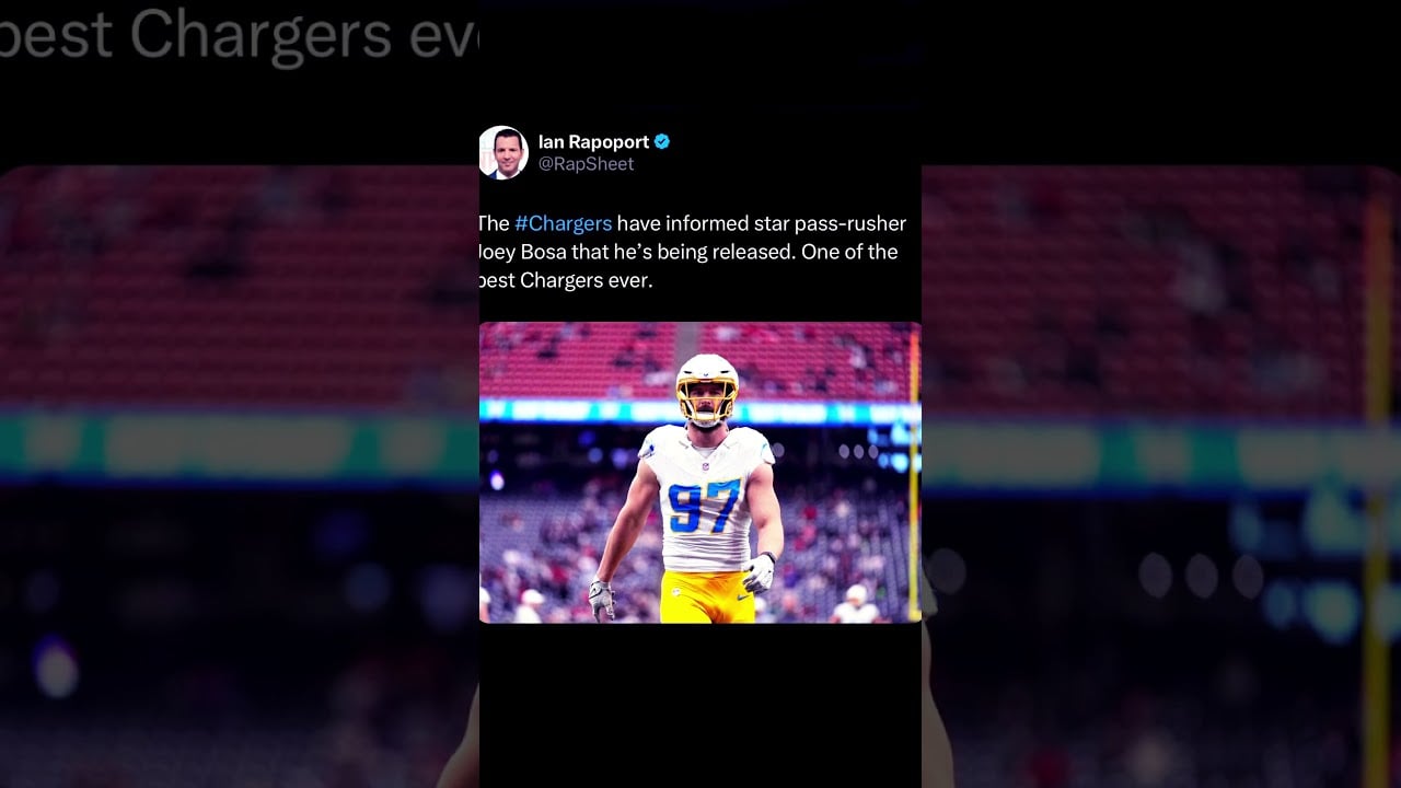 Joey Bosa to be Released! #nflshorts #nflnews #joeybosa #losangeleschargers #nfl