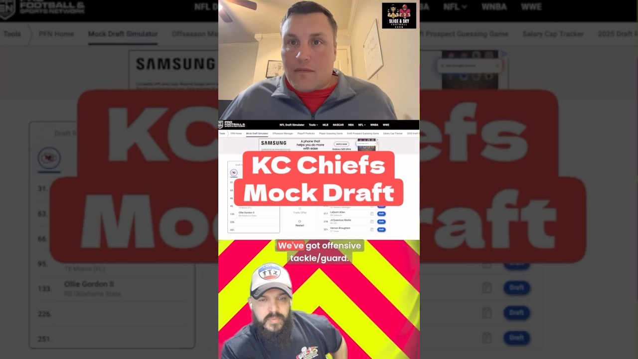 Kc Chiefs 2025 Mock Draft #nfl #draft #ncaa #chiefs