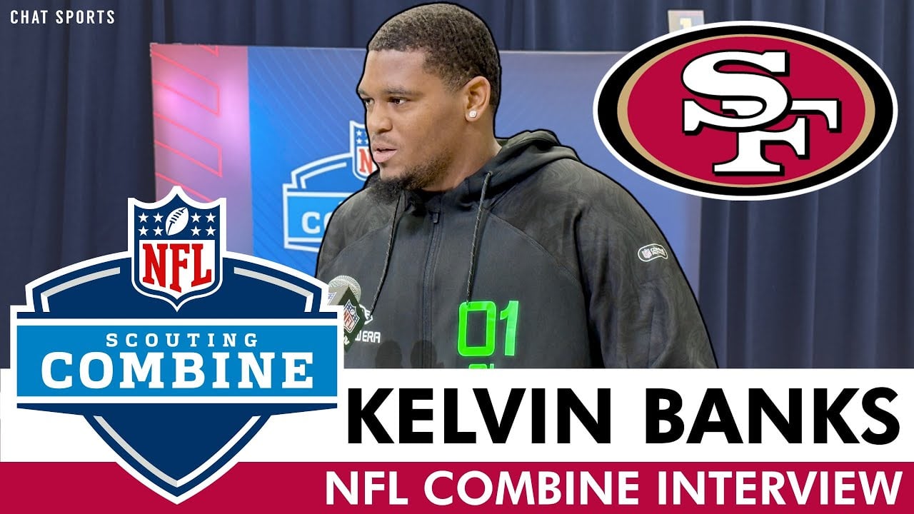 Kelvin Banks FULL NFL Combine Press Conference | San Francisco 49ers Draft Targets