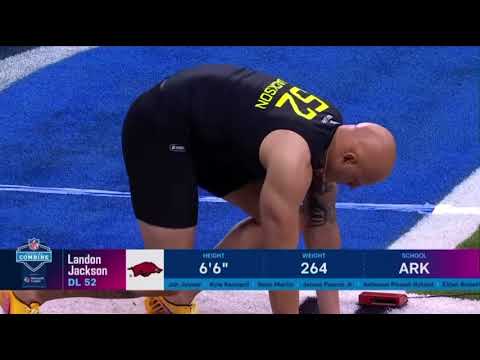 Landon Jackson’s 2025 nfl draft combine workout (Arkansas razorbacks )