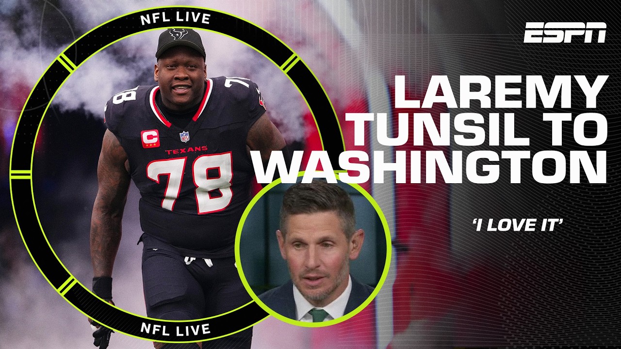 Laremy Tunsil traded to Commanders 🚨 Orlovsky LOVES it for Washington, questions Texans 🤔 | NFL Live