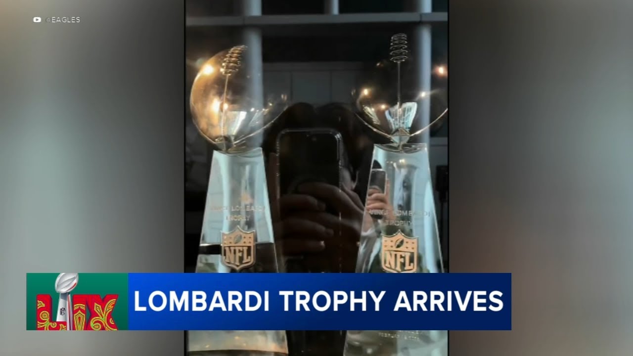 Lombardi Trophy from Super Bowl LIX delivered to Eagles’ training complex in South Philadelphia