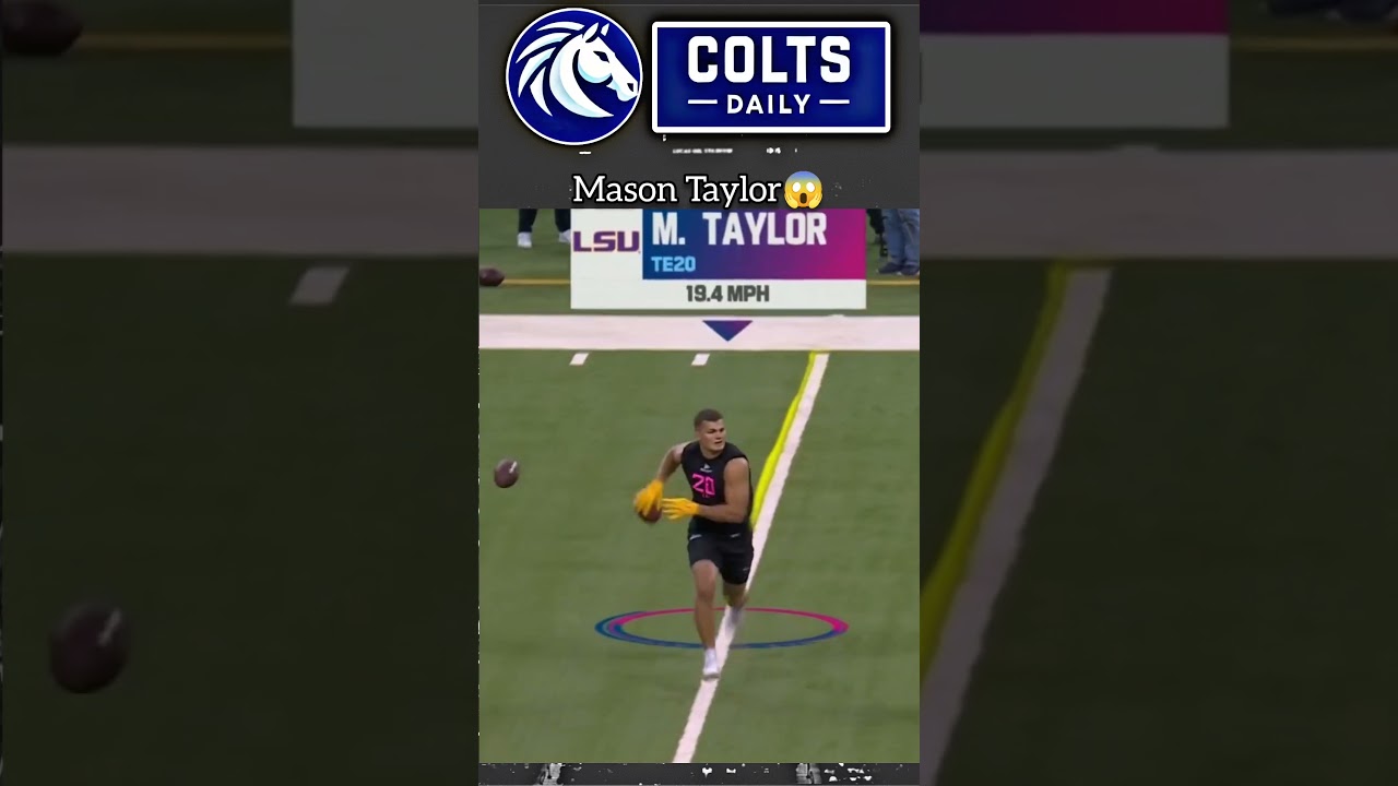 Mason Taylor Runs a Flawless Gauntlet Drill!  #NFLCombine