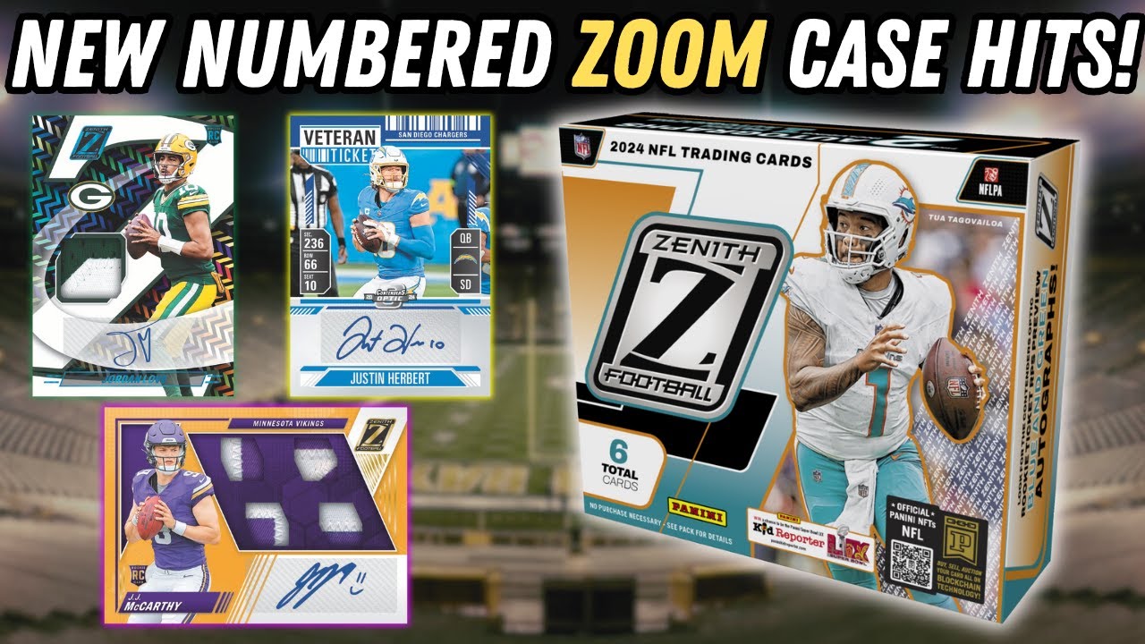 NEW NUMBERED CASE HITS! 2024 Panini Zenith Football Hobby Box Opening!