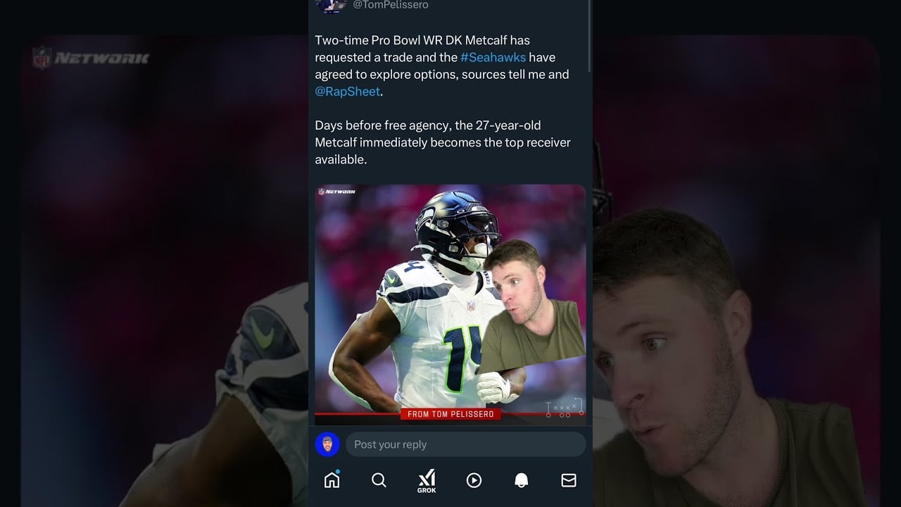 NFL Breaking News: DK Metcalf requests a trade from Seattle Seahawks #NFL