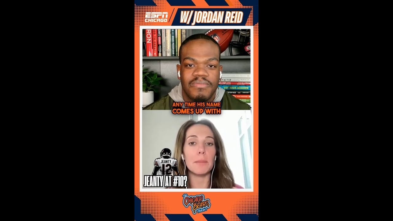 NFL draft expert Jordan Reid on the possibility of the #chicagobears drafting Asthon Jeanty at #10