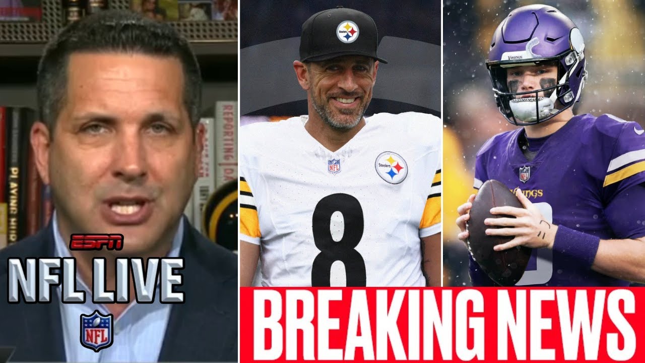 NFL LIVE | Adam Schefter BREAKING NEWS: Aaron Rodgers visits Steelers team today, McCarthy is QB1