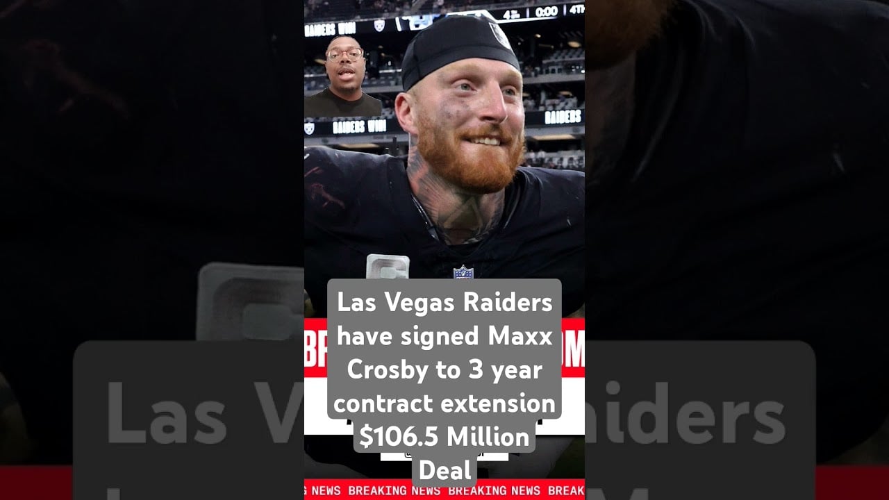 NFL News 🚨 | Las Vegas Raiders have signed Maxx Crosby to 3 year contract extension