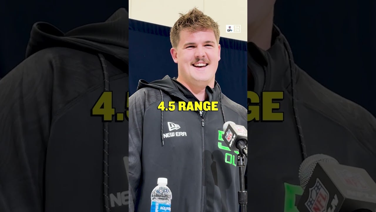 O-linemen show off their BURNERS at the NFL Combine 🔥😂