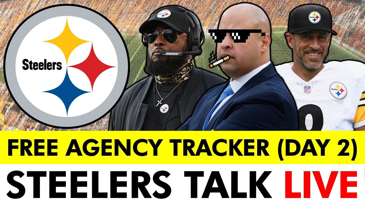 Pittsburgh Steelers 2025 NFL Free Agency Tracker LIVE – Day 2 | Aaron Rodgers Pat McAfee Show Watch