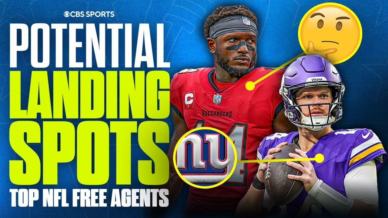 Potential Landing Spots for TOP NFL Free Agents: Sam Darnold, Chris Godwin & MORE