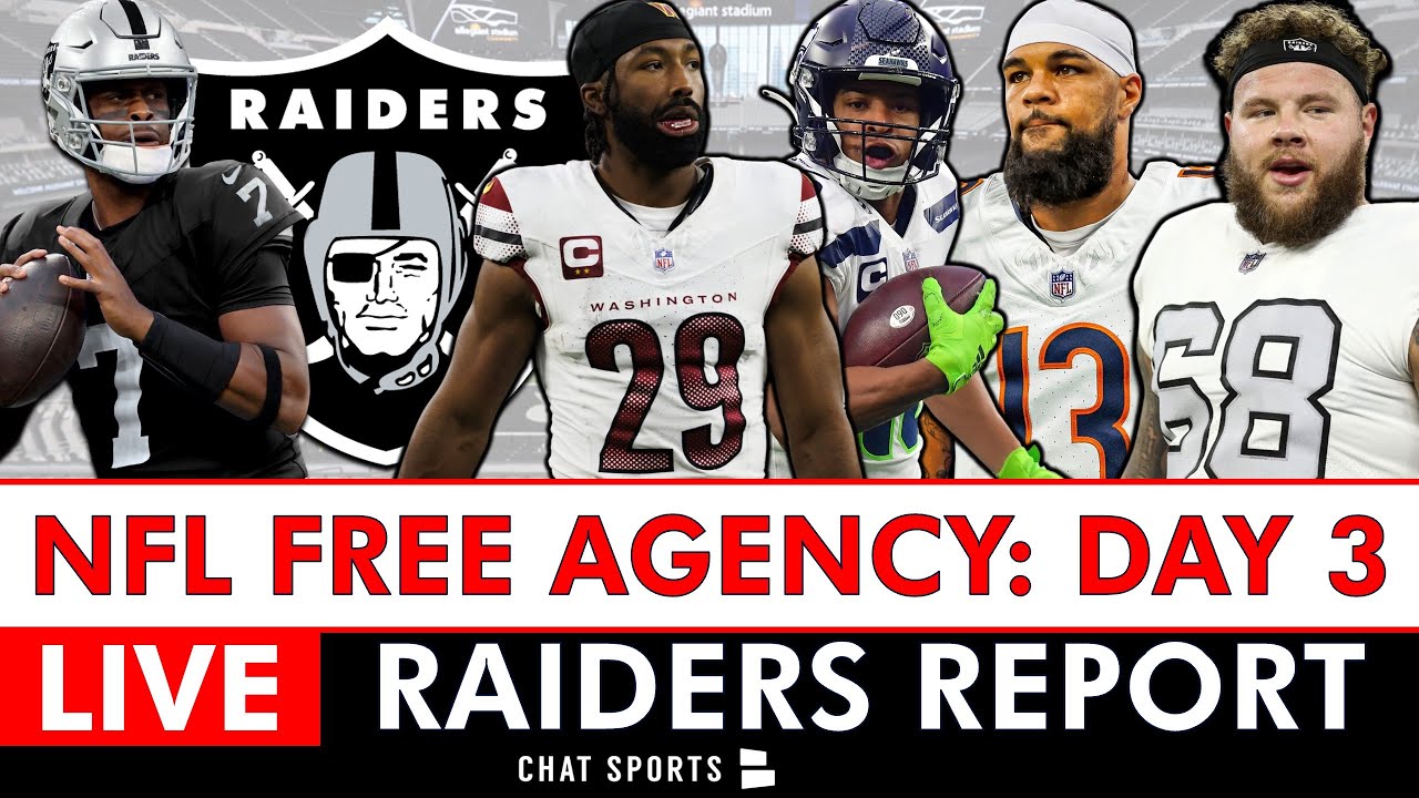 Raiders Free Agency LIVE: 2025 NFL Free Agency Tracker + Las Vegas Raiders Rumors & NFL News | Day 3