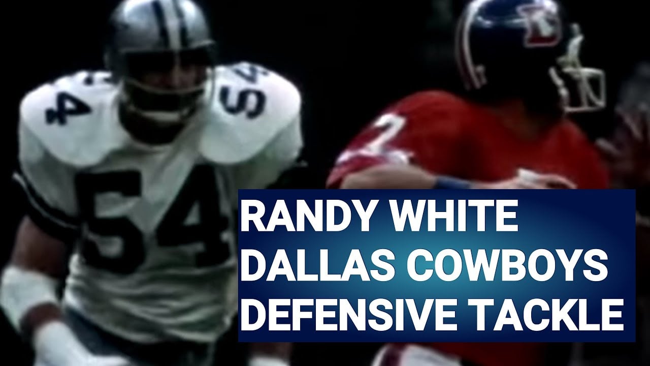 Randy White Dallas Cowboys Defensive Tackle Super Bowl XII Co-MVP With Harvey Martin