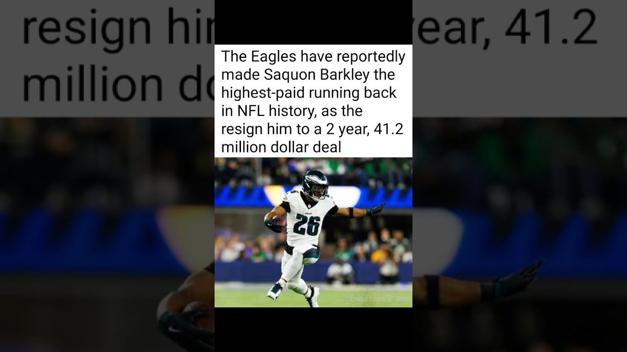 Saquon got paid!! #sports #nfl #nflfootball #nflnews #football #eagles #sportsnews #sportsnews