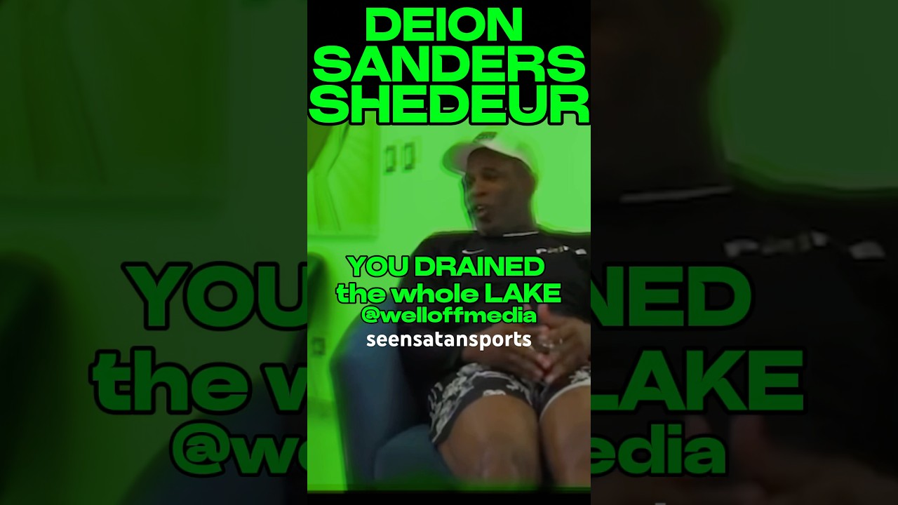 SHEDEUR DRAINED DEION SANDERS LAKE? #deionsanders #coloradofootball #espn #nfl #cfb #nflnews