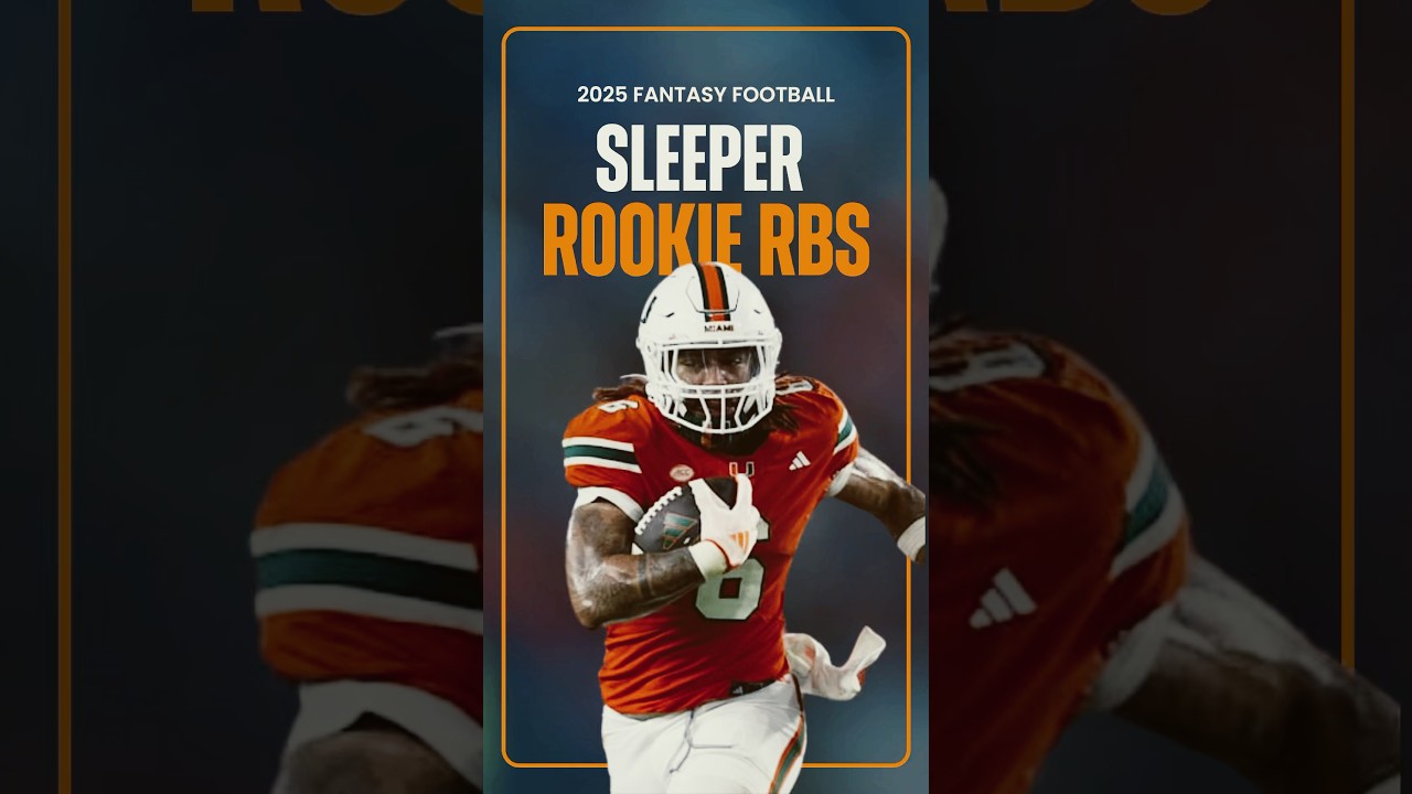 SLEEPER Rookie Running Backs from the 2025 NFL Draft Class! | Fantasy Football #shorts