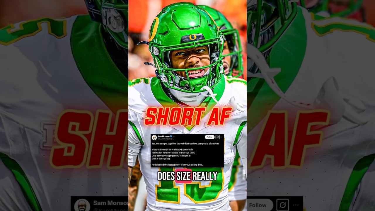 Tez Johnson Is The WEIRDEST 2025 NFL Draft Prospect 😕 #oregon #nflcombine #nfldraft