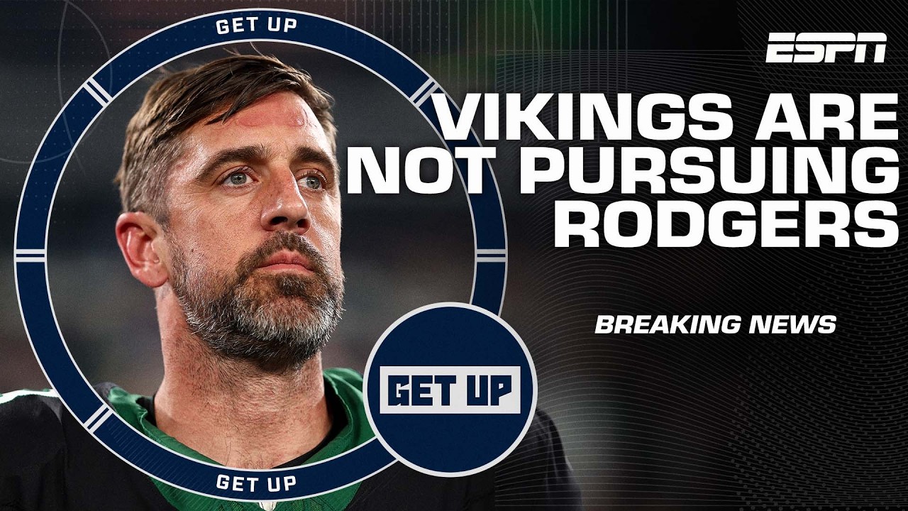 🚨 The Vikings are NOT pursuing Aaron Rodgers 🚨 Is this the right decision for Minnesota?! | Get Up