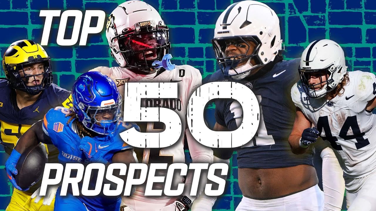 Top 50 Prospects in the 2025 NFL Draft!