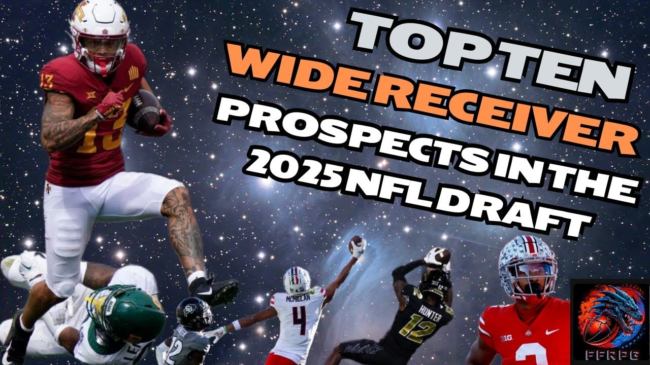 Top Ten Wide Receiver Prospects in the 2025 NFL Draft – Ranked