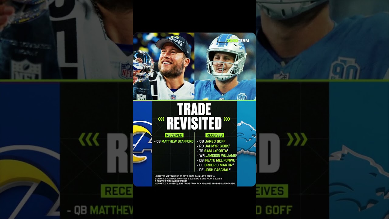 TRADE REVISITED #nfl #football #footballshorts #nflnews #trade #larams #detroitlions #sports