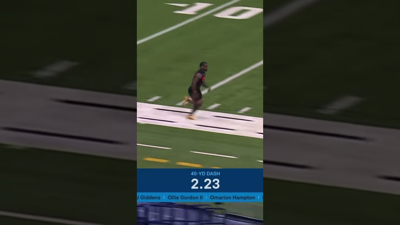 Trevor Etienne 4.42-Second 40 Yard Dash! #georgia #nfl #nfldraft #nflcombine #shorts