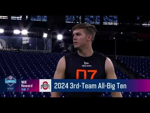 Will Howard’s 2025 nfl draft combine workout (Ohio state buckeyes)