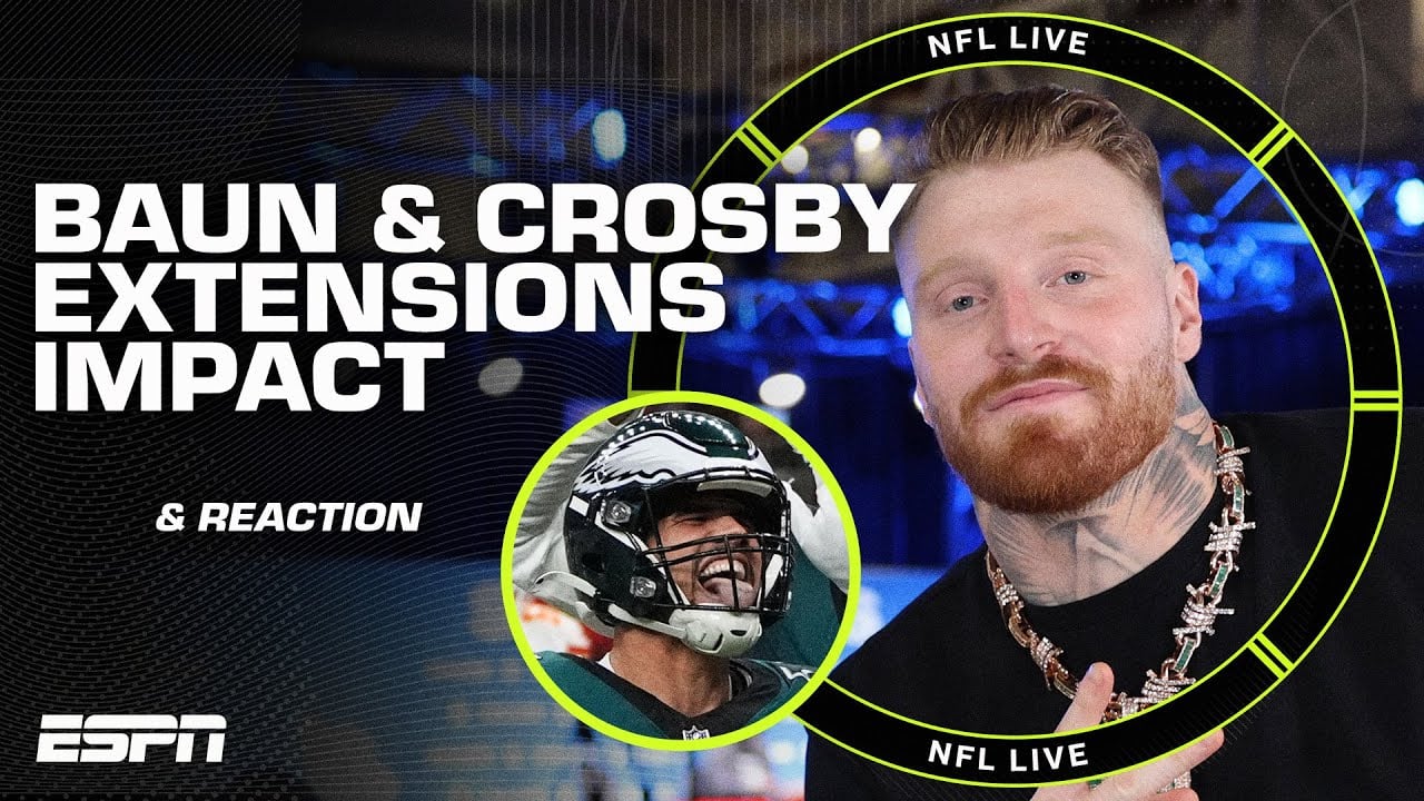 🚨 ZACK BAUN & MAXX CROSBY SIGN EXTENSIONS 🚨 How does this impact the Eagles & Raiders? | NFL Live