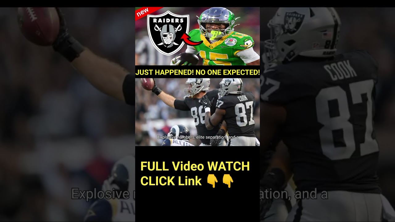 🥳IT’S DECIDED! HE SAID YES! LAS VEGAS RAIDERS NEWS TODAY#nfl #nfldraft2025news