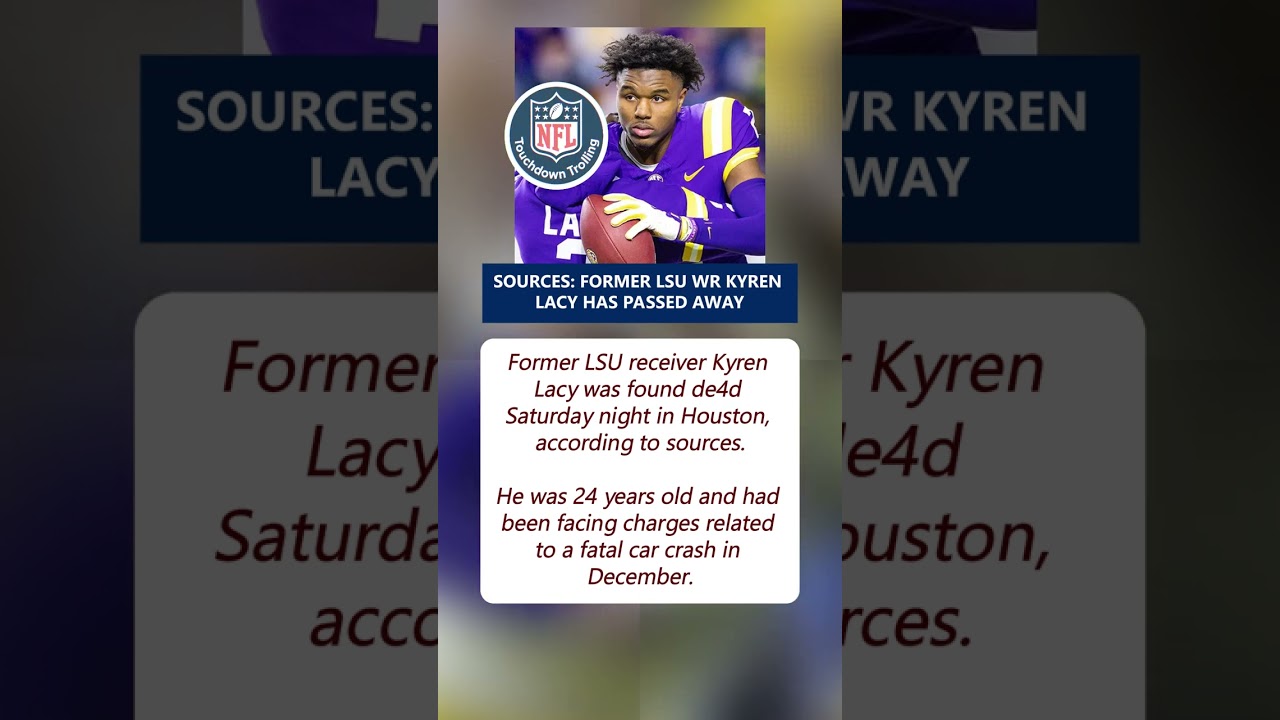 Kyren Lacy, Former LSU Wide Receiver, Found De4d Kyren Lacy, Former LSU Wide Receiver, Found De4d