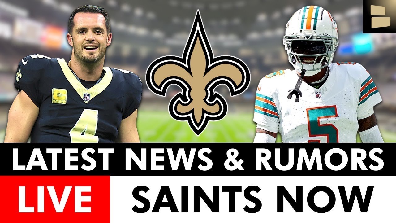 LIVE: Saints News & Rumors Ft. Derek Carr Latest + NFL Trade Rumors On Jalen Ramsey